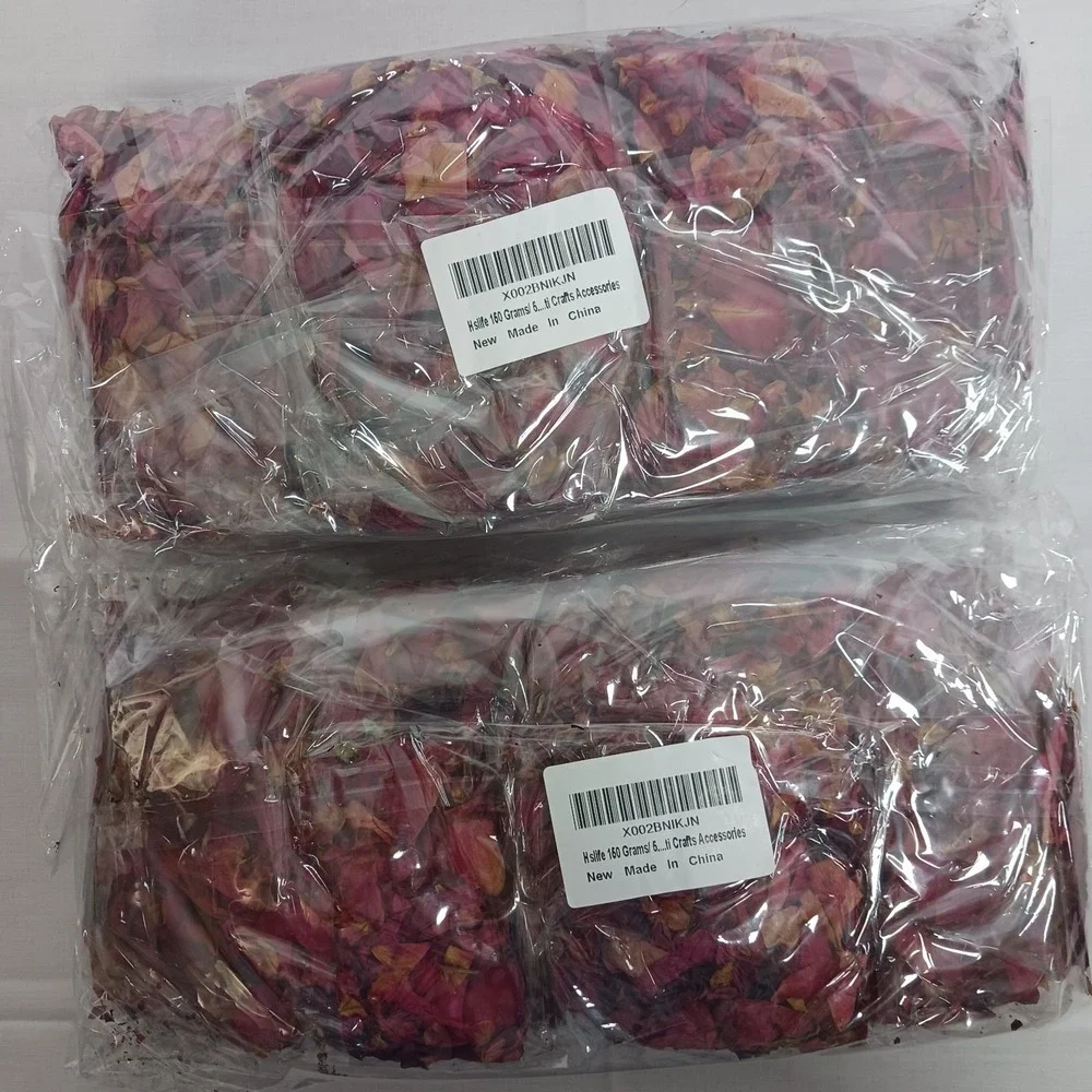 Dried Red Rose Petals 160 grams x 2 Great for Weddings or Crafts